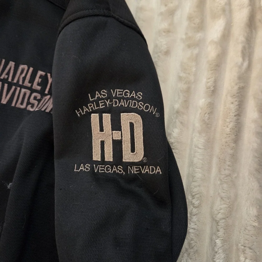 Harley Davidson Zip Up Jacket Size Large Hoodie Motorcycle